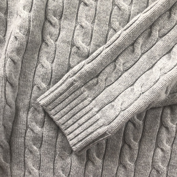 Aritzia Sunday Best Gray Cable Knit Women's Sweater - Picture 6 of 12